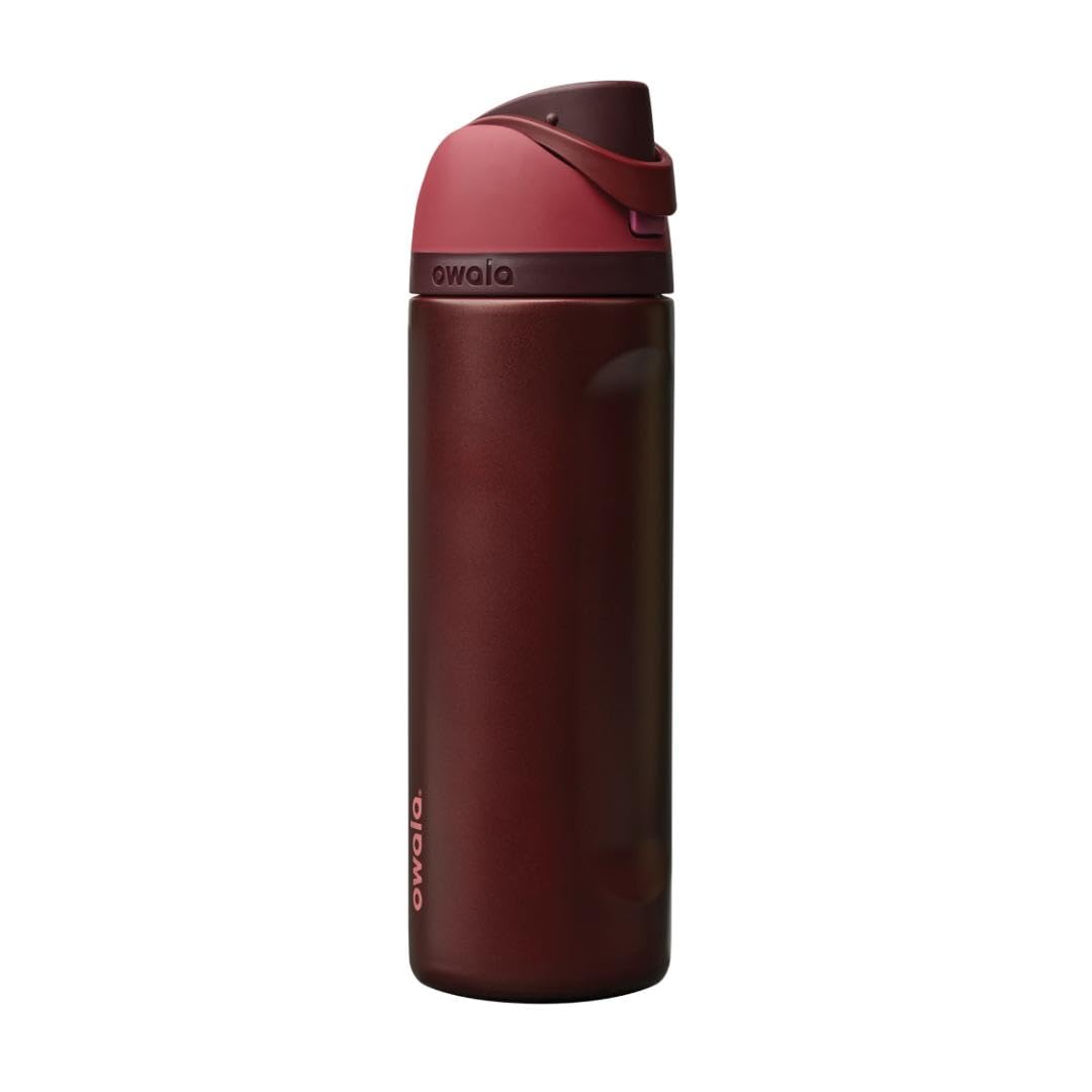 Owala FreeSip Insulated Stainless Steel Water Bottle with Straw, BPA-Free Sports Water Bottle, Great for Travel, 24 Oz, Denim