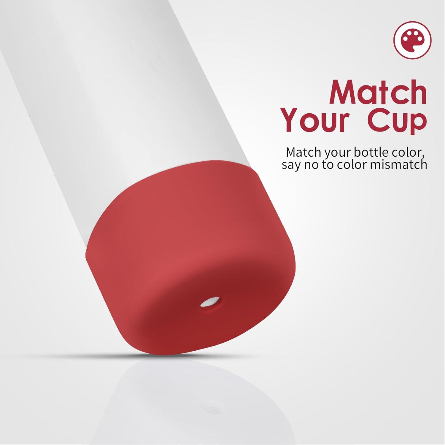 2PCS Silicone Water Bottle Boot, Compatible with Owala 24oz 32oz 40oz, Protective Anti-Scratch & Anti-Dent No Noise Sleeve Cover for FreeSip/Twist/Flip Water Bottles (Burgundy, 24 Ounces)