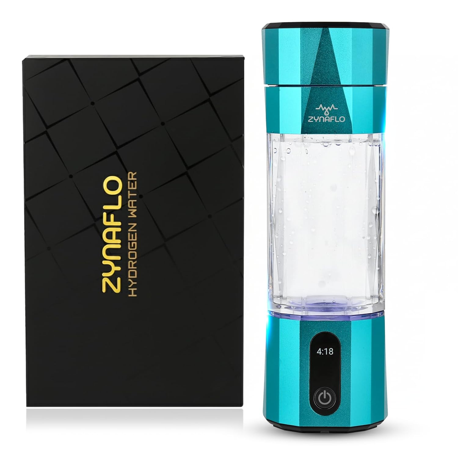 H2-Max Hydrogen Water Bottle Generator with SPE/PEM Membrane, 3rd Party US Lab Tested (6.1 PPM), Portable 7 Oz Capacity