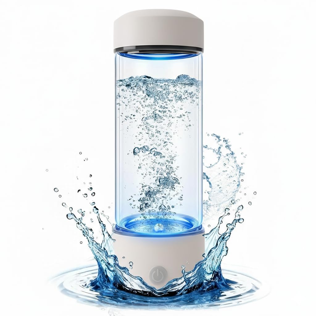 Hydrogen Water Bottle – Portable & Rechargeable – Enhance Hydration with Hydrogen-Rich Water Red
