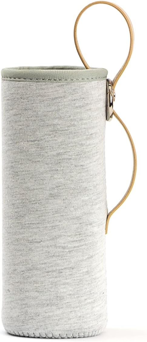 LARQ Bottle Limited Edition Travel Sleeve with Easy-Carry Leather Strap - 17 oz/24 oz, Heather Grey