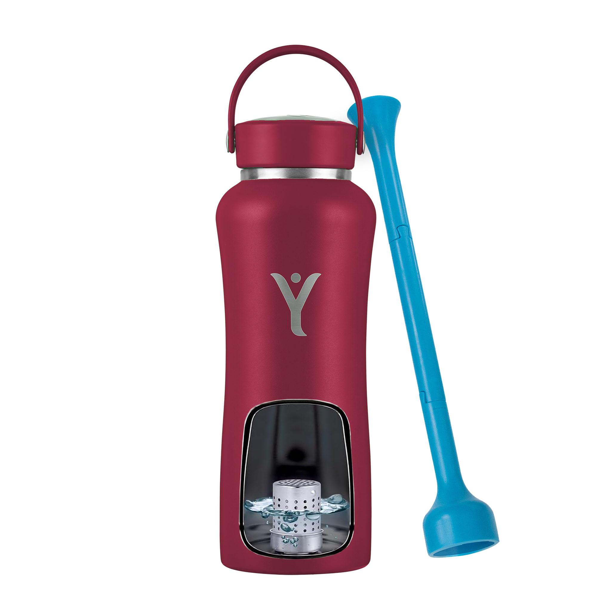 DYLN Hydrogen Water Bottle | Create Hydrating Alkaline Hydrogen-Rich Water Up to 9 pH | Vacuum Insulated Stainless Steel Water Bottle | Keeps Water Cold for 24 Hours