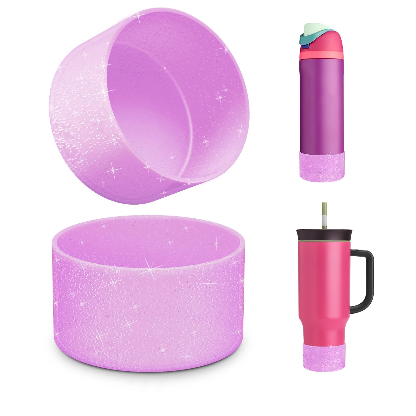 Silicone Boot for Owala Water Bottle 24 oz 32 oz 40 oz, Anti-Slip Protective Sleeve for FreeSip/Twist/Flip Stainless Steel Water Bottles Accessories