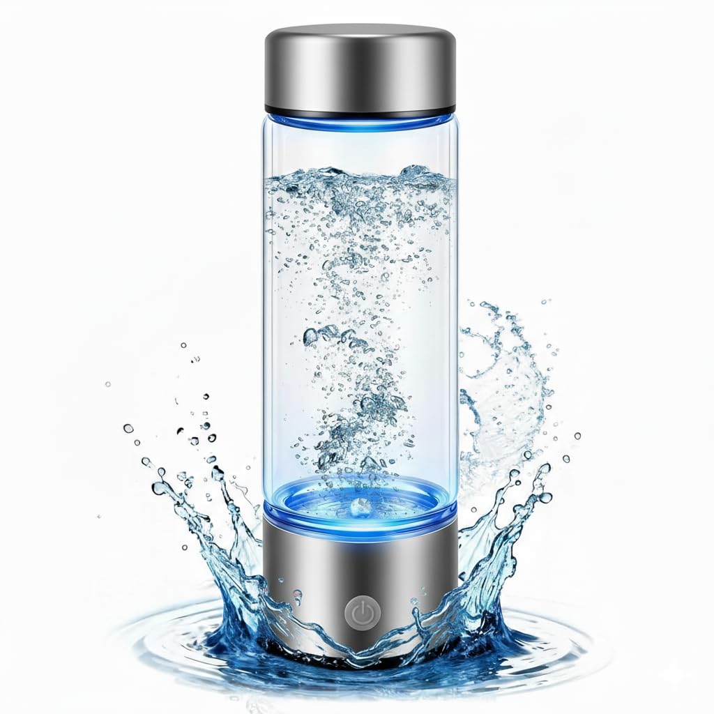 Hydrogen Water Bottle – Portable & Rechargeable – Enhance Hydration with Hydrogen-Rich Water Red