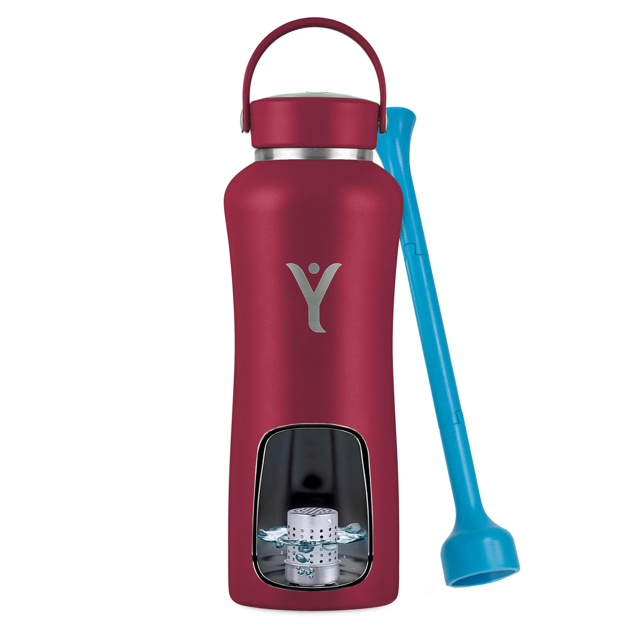 DYLN Hydrogen Water Bottle | Create Hydrating Alkaline Hydrogen-Rich Water Up to 9 pH | Vacuum Insulated Stainless Steel Water Bottle | Keeps Water Cold for 24 Hours