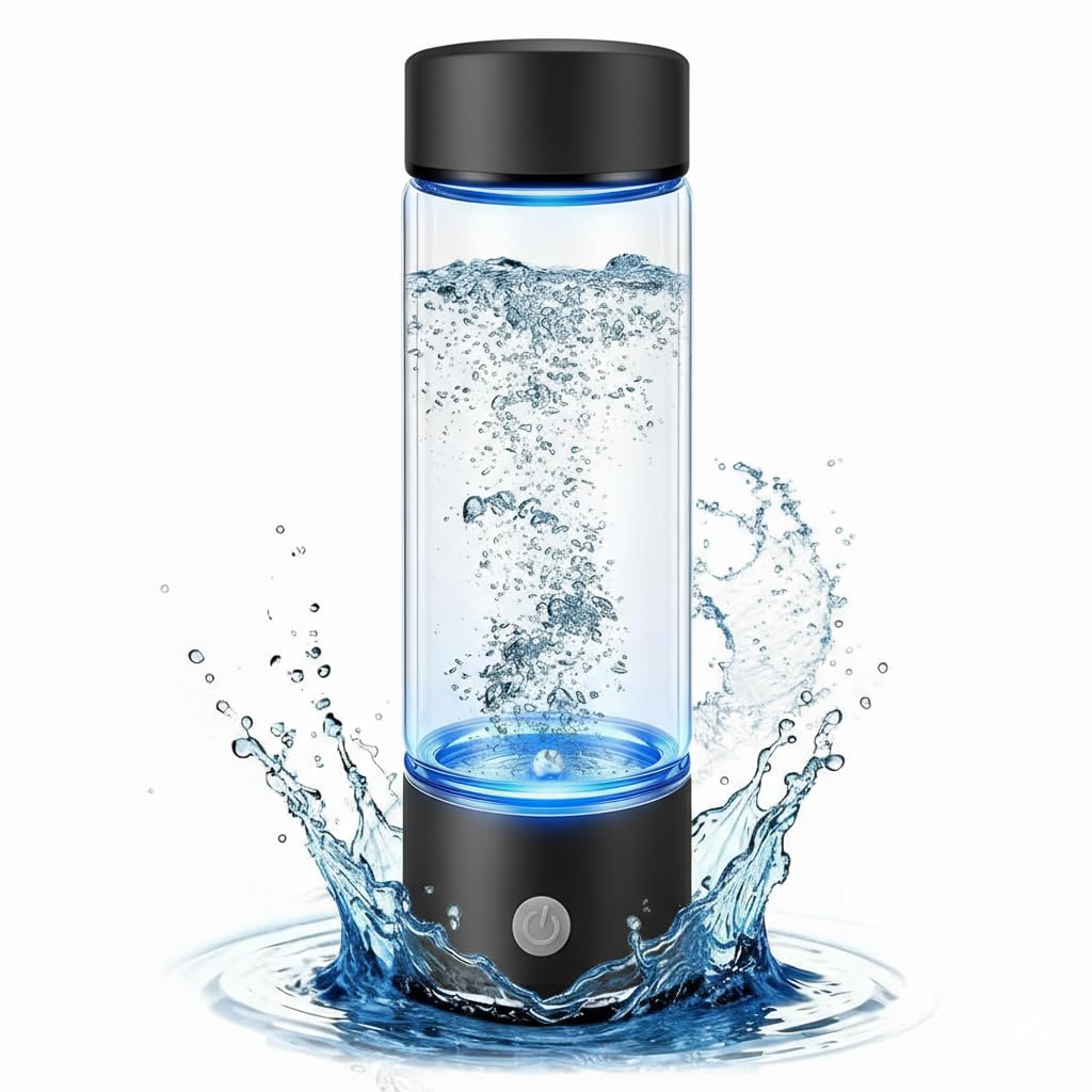 Hydrogen Water Bottle – Portable & Rechargeable – Enhance Hydration with Hydrogen-Rich Water Red