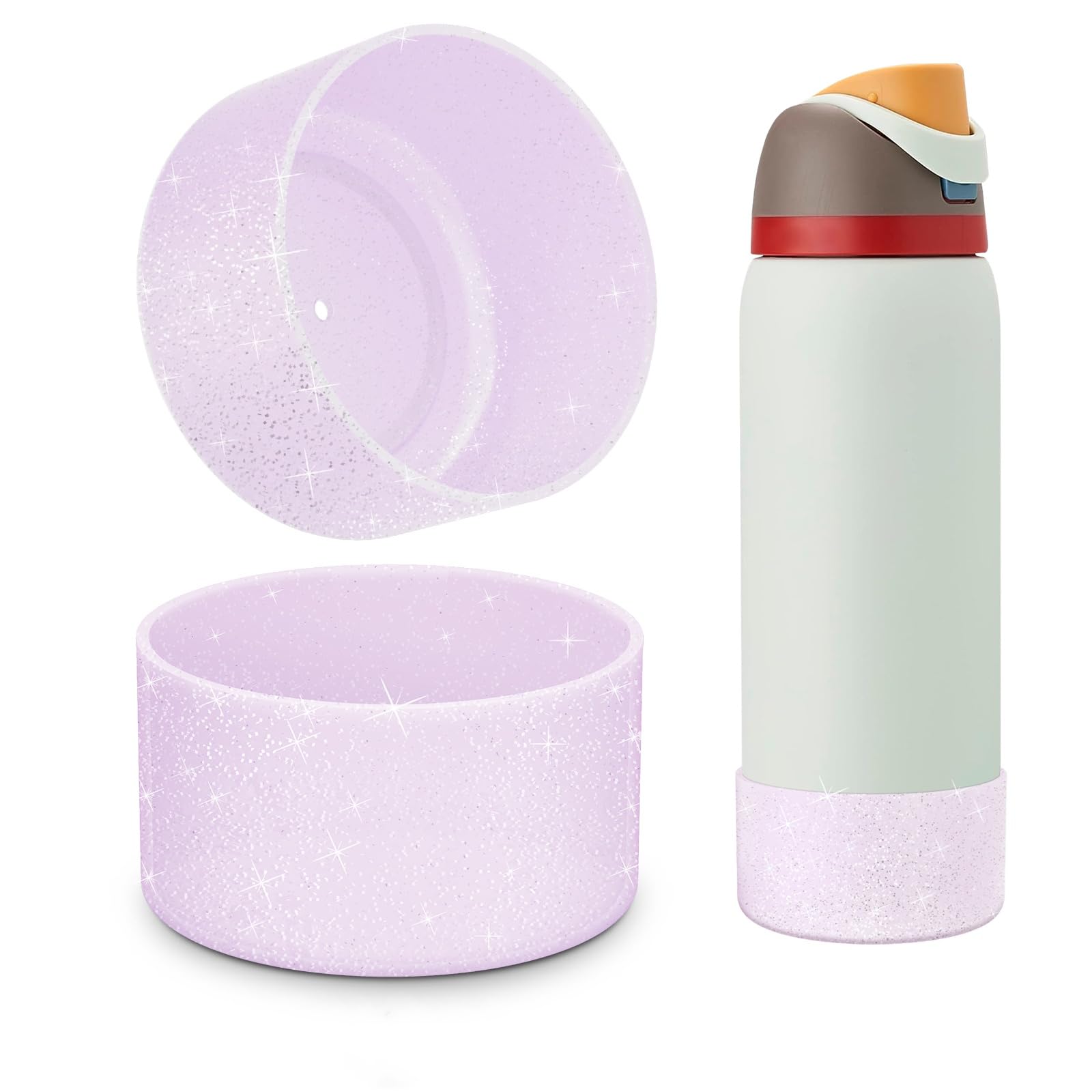 Silicone Boot for Owala Water Bottle 24 oz 32 oz 40 oz, Anti-Slip Protective Sleeve for FreeSip/Twist/Flip Stainless Steel Water Bottles Accessories