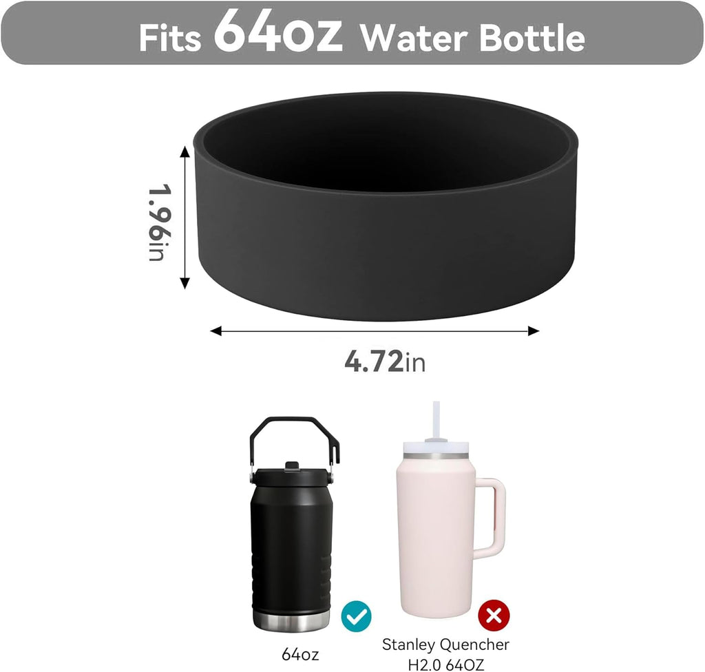 Silicone Boot for Stanley IceFlow Flip Straw Jug with Handle|64 oz|Protective Cup Bottom Sleeve|Stanley 64 oz Accessories Compatible with 64 oz Stanley Boot Sports