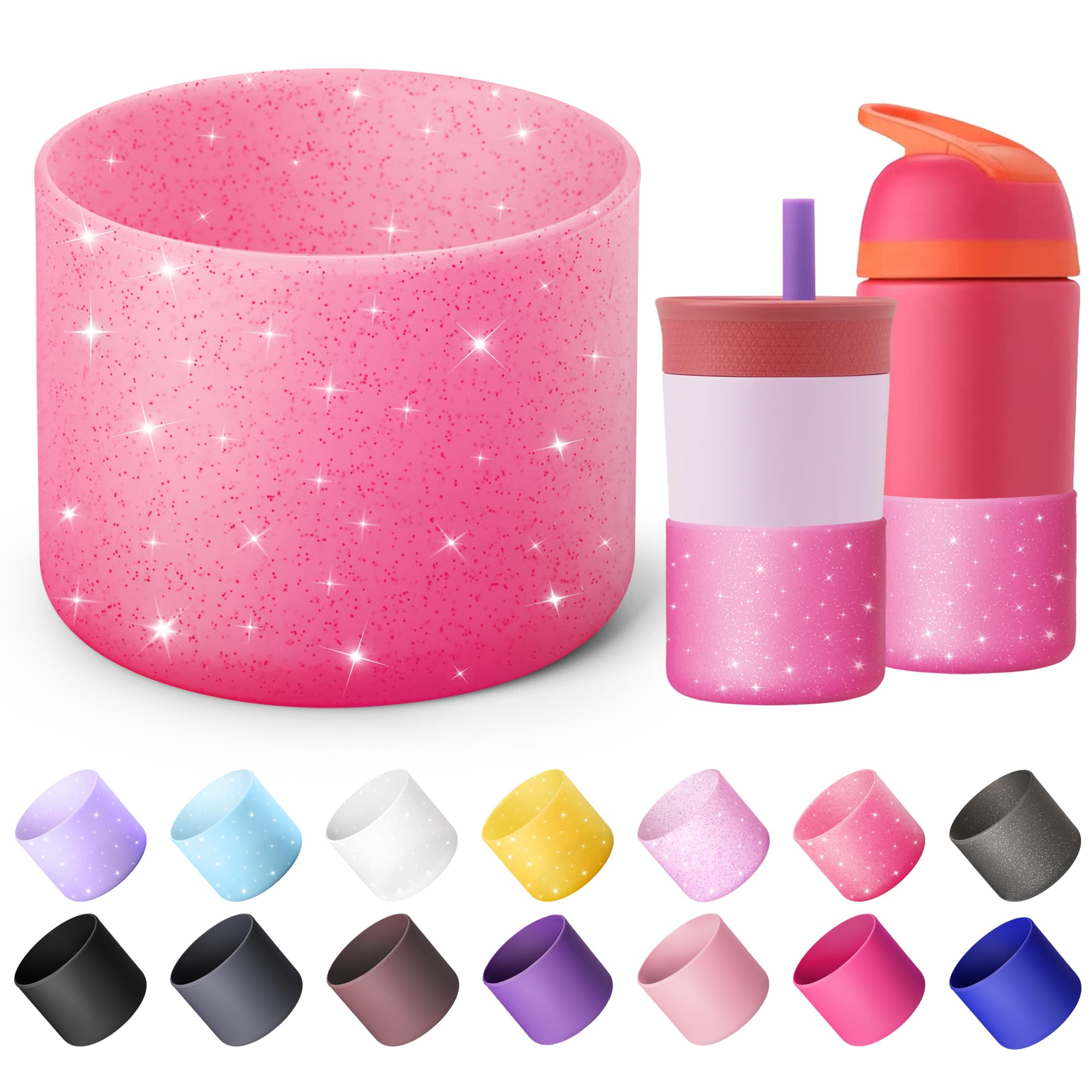 Boot for Owala 24 oz, Anti-Slip Protective Sleeve for Stainless Steel Water Bottle, Silicone Boot Bottom Base (Green)