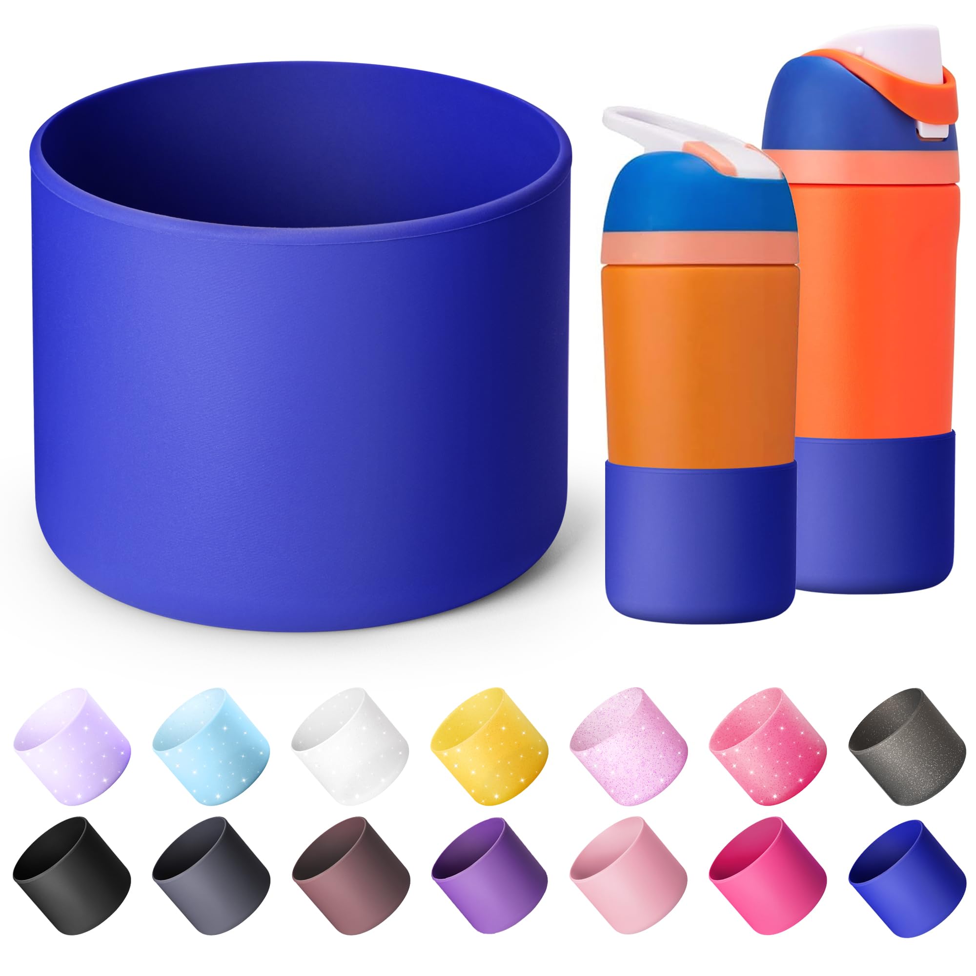 Boot for Owala 24 oz, Anti-Slip Protective Sleeve for Stainless Steel Water Bottle, Silicone Boot Bottom Base (Green)