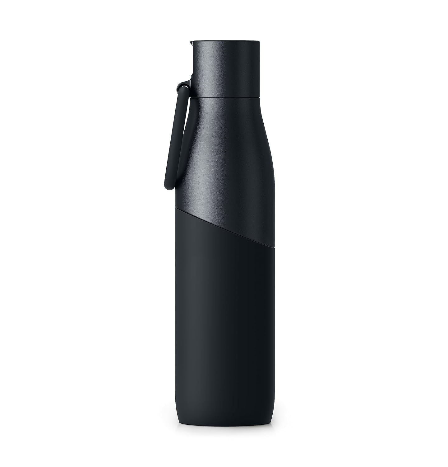 LARQ Bottle Movement Filtered - Lightweight Non-Insulated Stainless Steel Water Bottle BPA Free with Nano Zero Technology and Long-Lasting Filters, White/Pebble, 32oz