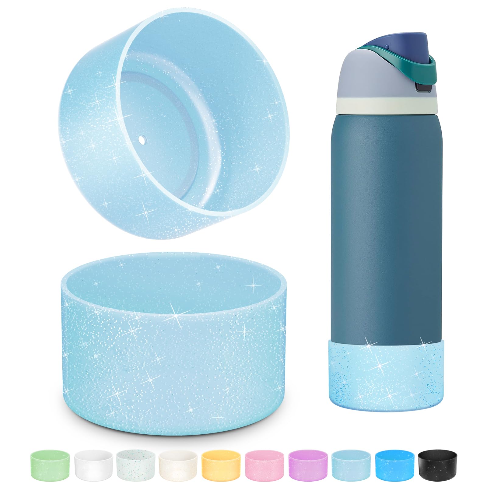 Silicone Boot for Owala Water Bottle 24 oz 32 oz 40 oz, Anti-Slip Protective Sleeve for FreeSip/Twist/Flip Stainless Steel Water Bottles Accessories