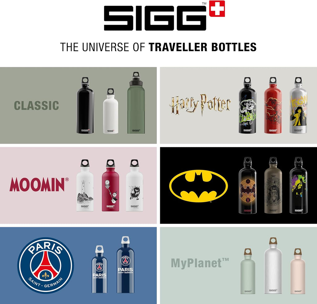 SIGG - Outdoor Water Bottle - WMB Traveller 51 OZ - Swiss Made - Carbonated Drinks - Leakproof, Recycled, Carbon Neutral